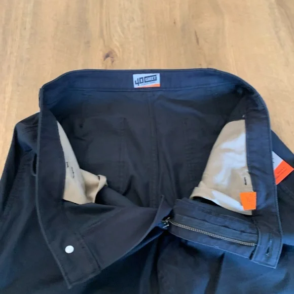 Duluth Trading Co Women’s 40 Grit Relaxed Leg Black Pants Size 14 Long Stretch - Picture 6 of 15